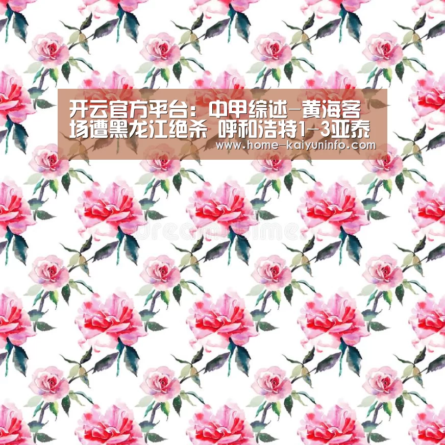 开云官方平台:中甲综述-黄海客场遭黑龙江绝杀 呼和浩特1-3亚泰(图4) 开云综合服务